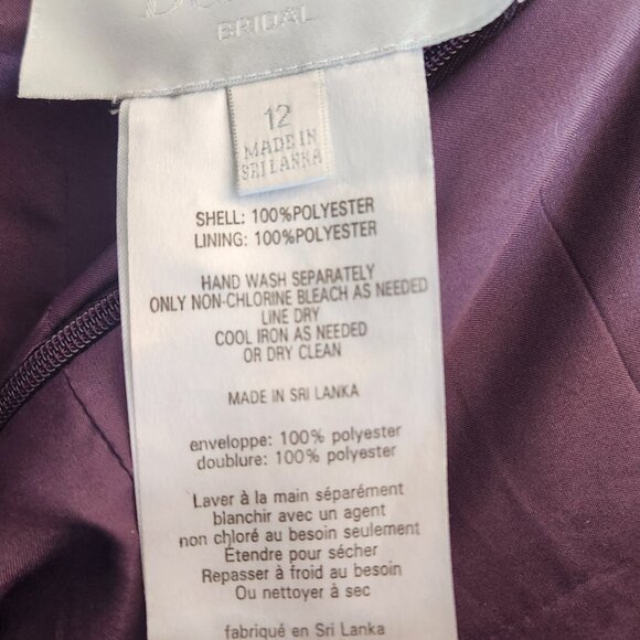 David's Bridal Strapless High-Low Dress w/Pockets - Picture 6 of 9